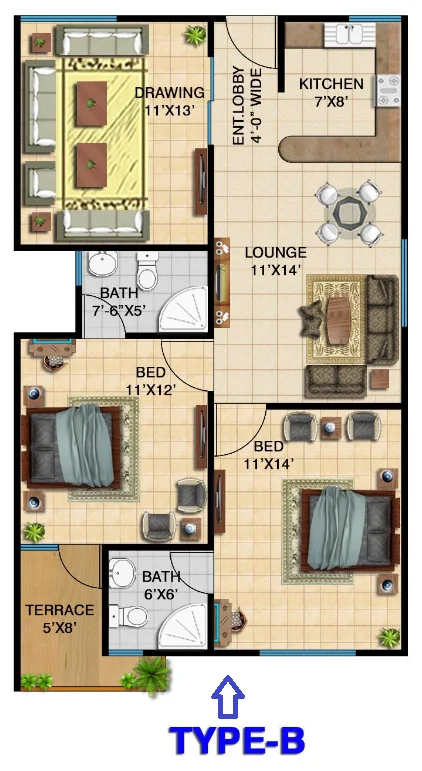 Falaknaz Dynasty Floor Plan