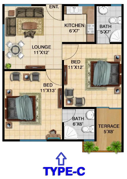 Falaknaz Dynasty Floor Plan