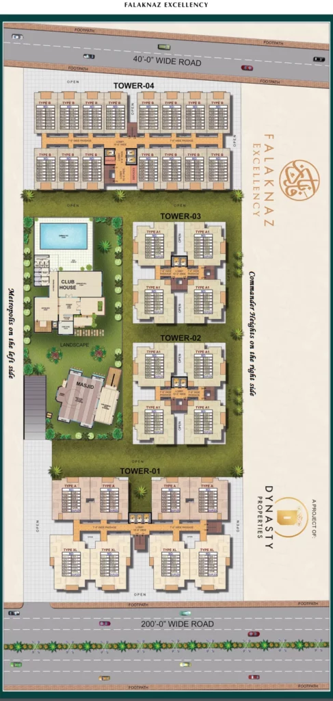 Falaknaz excellency building plan