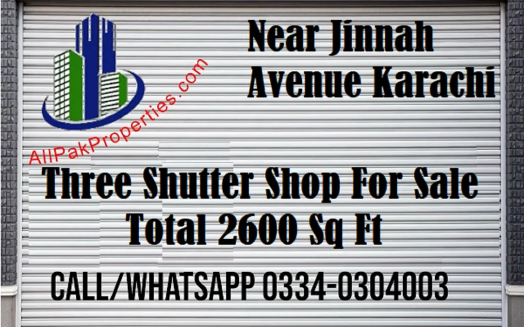 Shop For Sale Near Karachi Airport