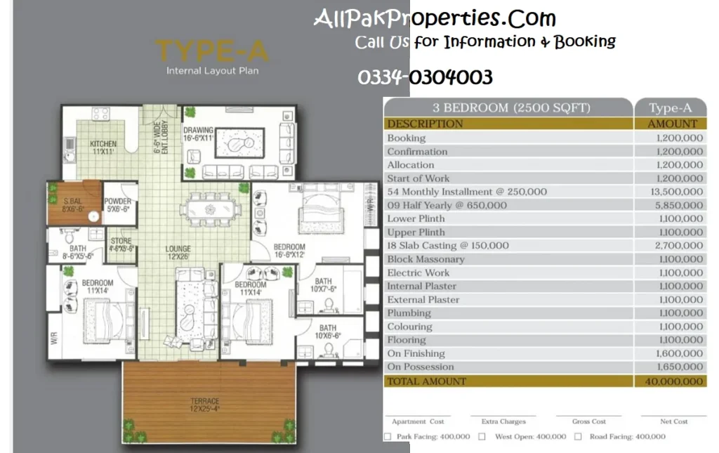 Metropolis Signature Floor Plan and Installment Plan