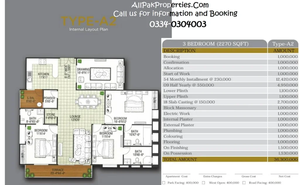 Metropolis Signature Floor Plan and Installment Plan