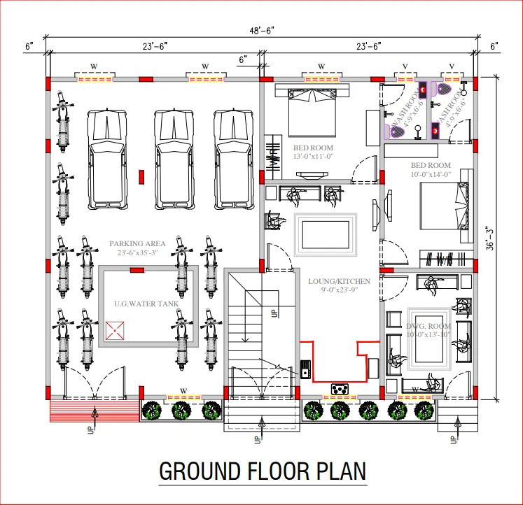 Architecture drawings by allpakproperties.com