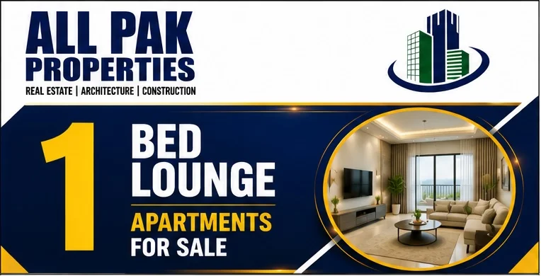 All Karachi 1 Bed Lounge Aparment for Sale