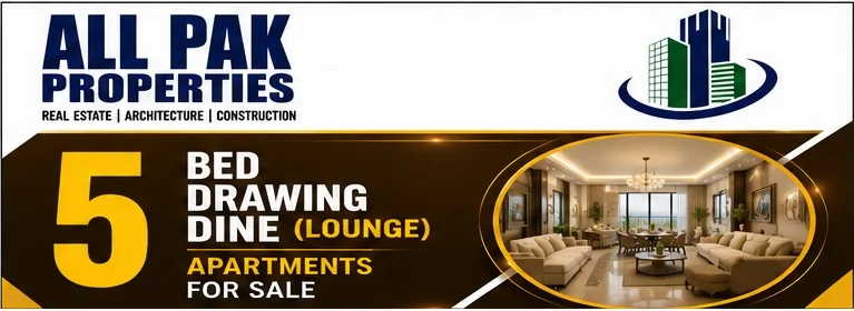 All Karachi 5 Bed Drawing Lounge Aparment for Sale